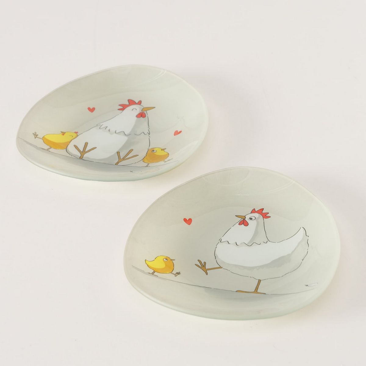 ΠΙΑΤΟ 2/ass 20/16/2 cm ΣΧΕΔΙΟ ΚΟΤΑ Henny,  Dishwasher proof, ΓΥΑΛΙ lacquered