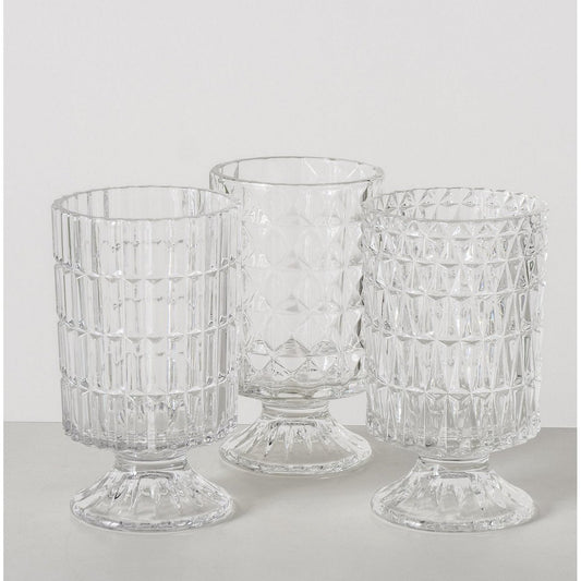 ΚΗΡΟΠΗΓΙΟ  3/ass Taloa H17cm ΓΥΑΛΙ ΔΙΑΦΑΝΕΣ