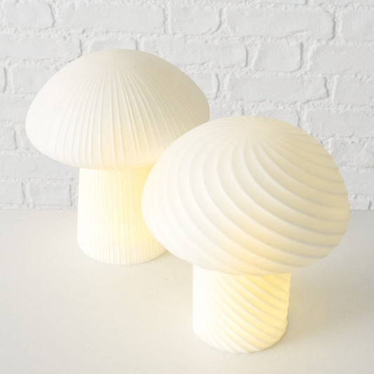 ΜΑΝΙΤΑΡΙ 2/ass LED ΛΕΥΚΟ Rayno H20cm D17cm Polyresin