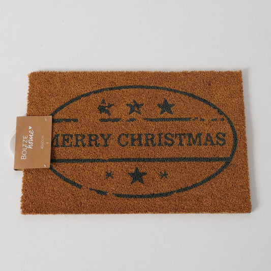 ΠΑΤΑΚΙ ΕΙΣΟΔΟΥ  MERRY CHRISTMAS Stamp  60Χ40Χ1,5cm PVC ΚΟΚΟΦΟΙΝΙΚΑΣ