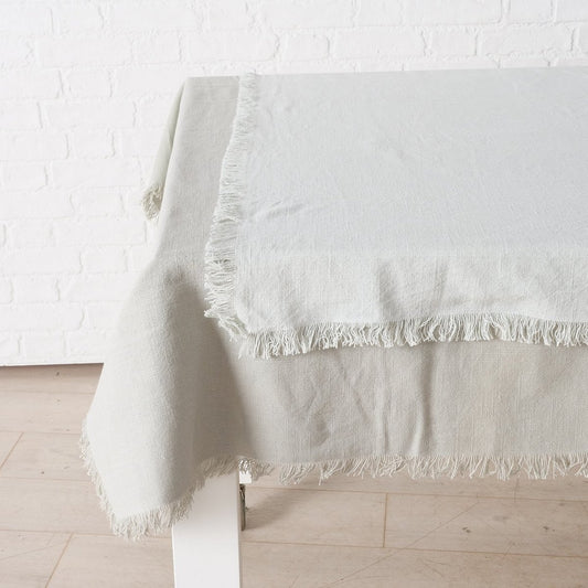 ΤΡΑΠΕΖΟΜΑΝΤΗΛΟ 2/ass Lenea  ΓΚΡΙ / ΑΝ ΓΚΡΙ 192Χ142Χ1cm cotton