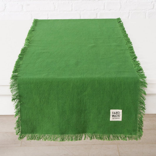 ΤΡΑΒΕΡΣΑ Lenea ΣΚ.ΠΡΑΣΙΝΟ 140Χ40cm Cotton