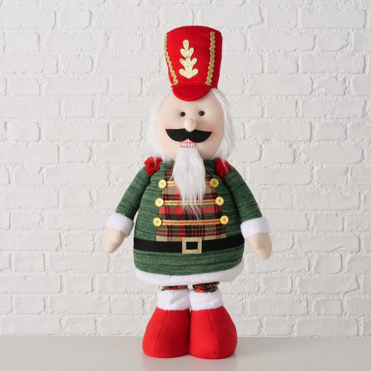 ΚΑΡΥΟΘΡΑΥΣΤΗΣ ΦΙΓΟΥΡΑ Nolan ΠΤΥΣΣΟΜΕΝΟΣ ΚΟΚΚΙΝΟ ΠΡΑΣΙΝΟ 34Χ17Χ113cm Iron, Plastic, Polyester