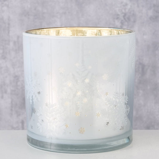 ΚΗΡΟΠΗΓΙΟ Gliss ΧΙΟΝΟΝΙΦΑΔΑ ΛΕΥΚΟ ΑΣΗΜΙ H15cm D15cm ΓΥΑΛΙ