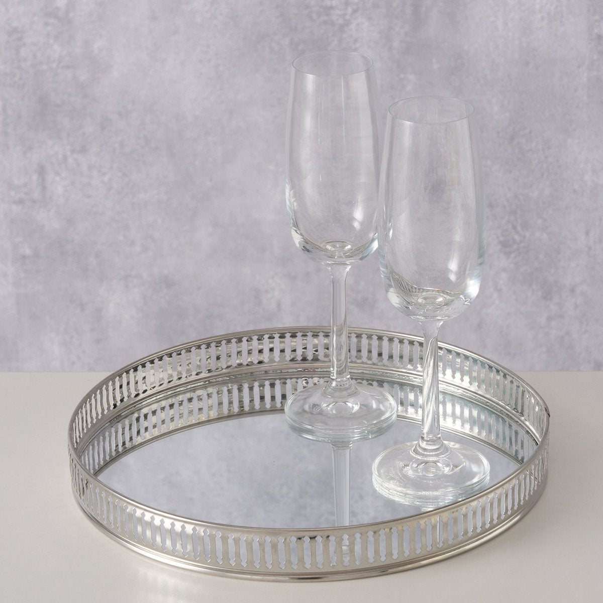 ΔΙΣΚΟΣ ΜΕ ΚΑΘΡΕΠΤΗ Simba ΑΣΗΜΙ ΜΕΤΑΛΛΟ H3cm D25,3cm