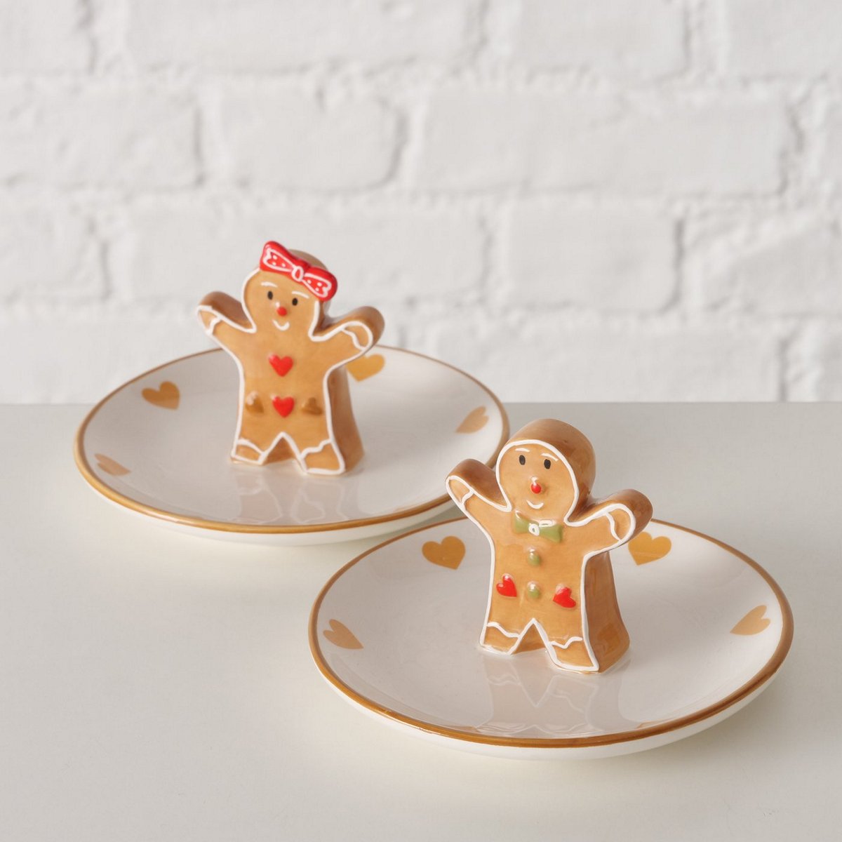 ΠΙΑΤΟ 2/ass  ΜΕ ΜΠΙΣΚΟΤΟΠΑΙΔΟ Ginger D12,5cm ΛΕΥΚΟ ΚΑΦΕ ΚΕΡΑΜΙΚΟ