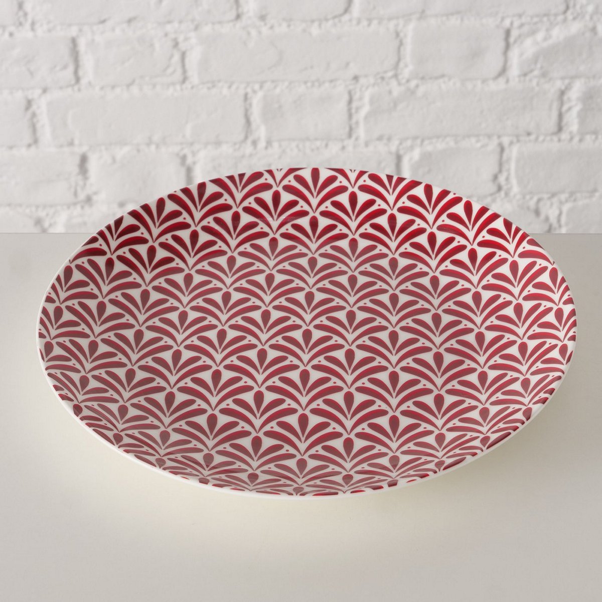 ΠΙΑΤΟ Paris FLORAL ΚΟΚΚΙΝΟ Dishwasher proof, D27cm New Bone