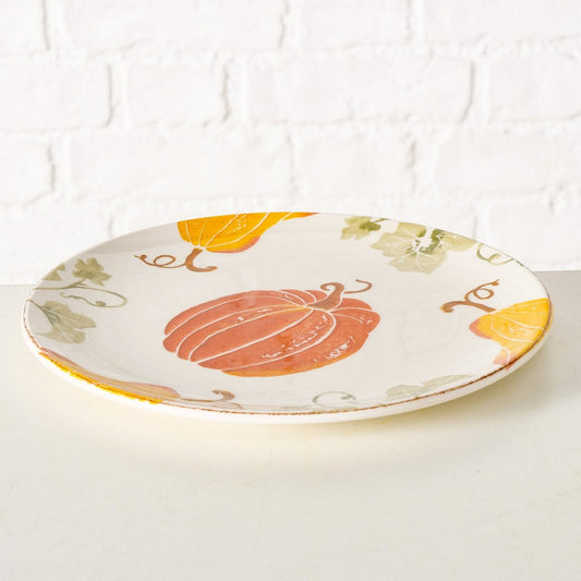 ΠΙΑΤΕΛΑ ΚΟΛΟΚΥΘΕΣ Ambera ΛΕΥΚΟ ΠΟΡΤΟΚΑΛΙ  Dishwasher proof D25,7cm