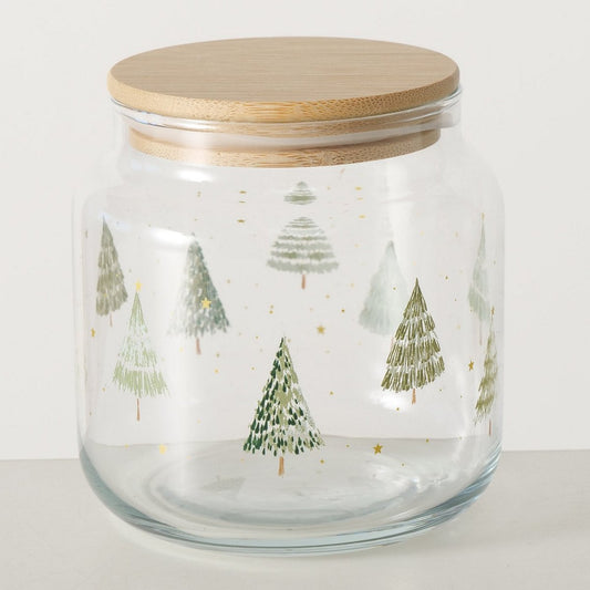 ΔΟΧΕΙΟ ΑΠΟΘΗΚΕΥΣΗ ΔΕΝΤΡΑ Trimas 635ml ΞΥΛΙΝΟ ΚΑΠΑΚΙ H10,5cm D10cm ΓΥΑΛΙ