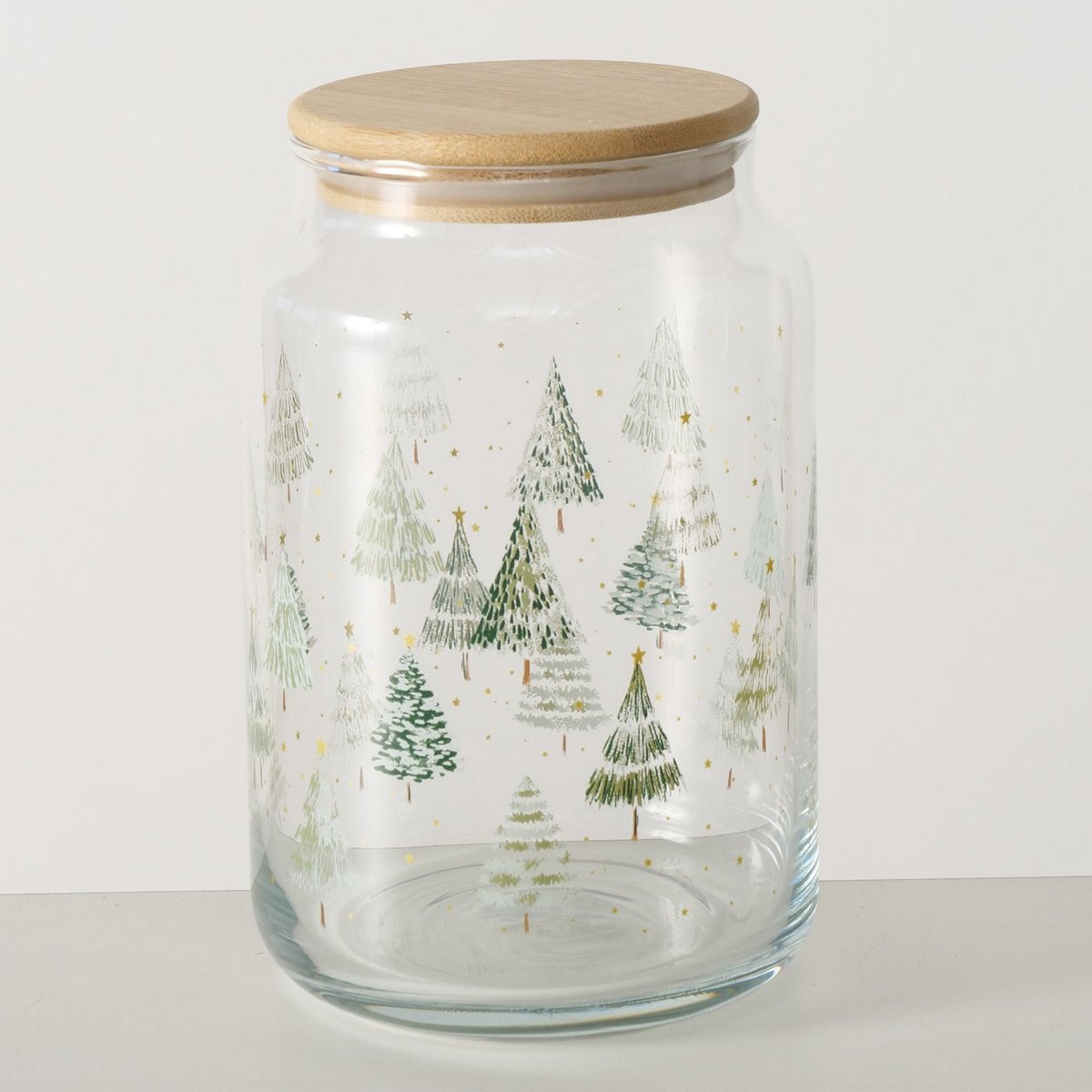 ΔΟΧΕΙΟ ΑΠΟΘΗΚΕΥΣΗ ΔΕΝΤΡΑ Trimas 890ml ΞΥΛΙΝΟ ΚΑΠΑΚΙ H15,5cm D10cm ΓΥΑΛΙ