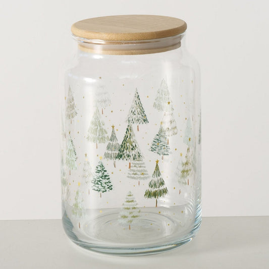 ΔΟΧΕΙΟ ΑΠΟΘΗΚΕΥΣΗ ΔΕΝΤΡΑ Trimas 890ml ΞΥΛΙΝΟ ΚΑΠΑΚΙ H15,5cm D10cm ΓΥΑΛΙ