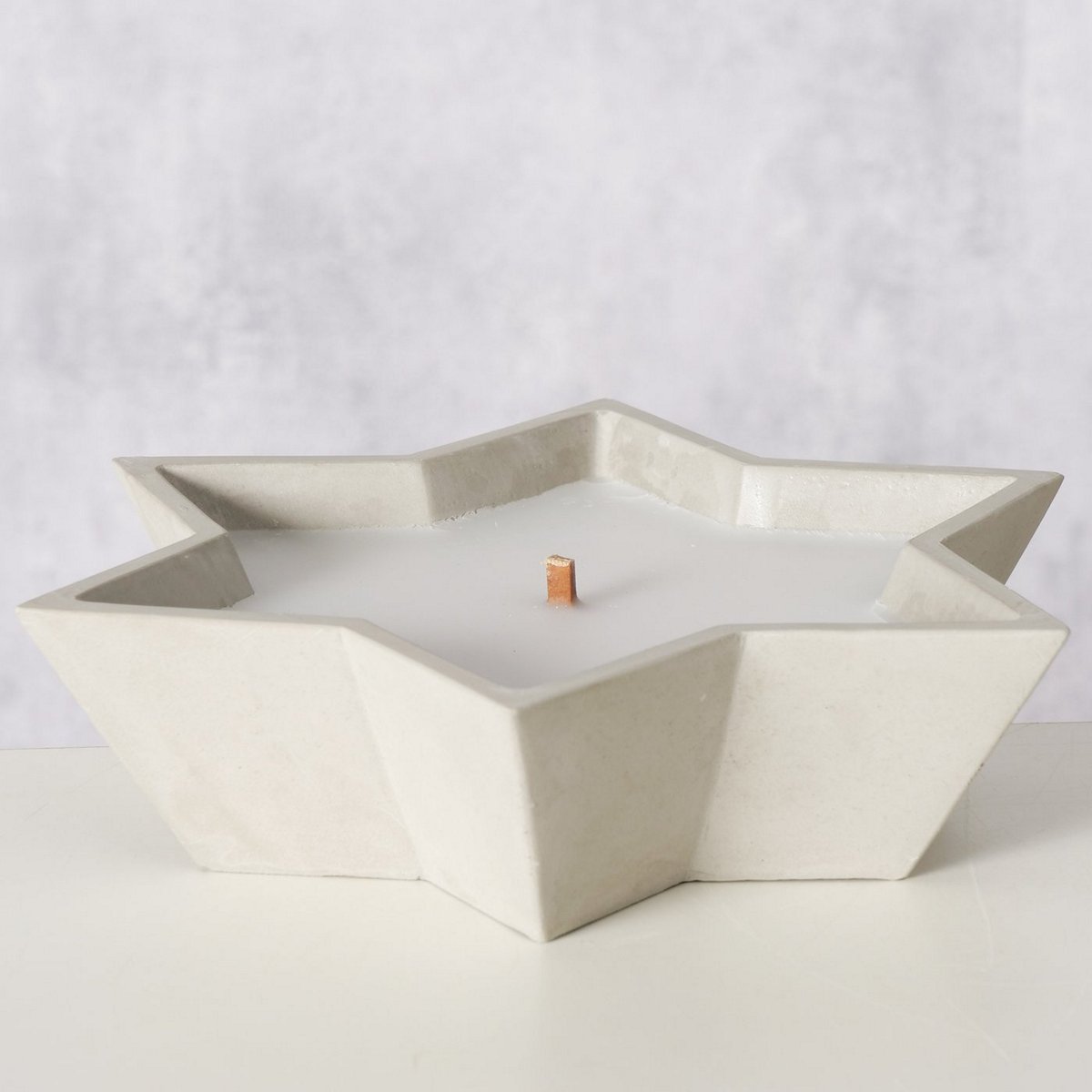 ΚΕΡΙ ΣΕ ΑΣΤΕΡΙ ΓΚΡΙ ΠΕΤΡΙΝΟ Bonko H5cm D14cm ΠΑΡΑΦΙΝΗ