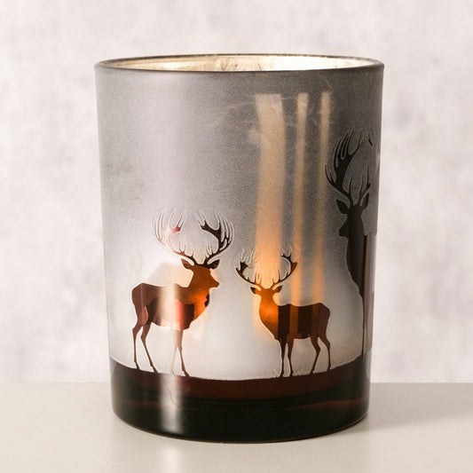 ΚΗΡΟΠΗΓΙΟ ΛΕΥΚΟ ΚΑΦΕ ΕΛΑΦΙΑ Sliro H12,5cm D10cm  ΓΥΑΛΙ