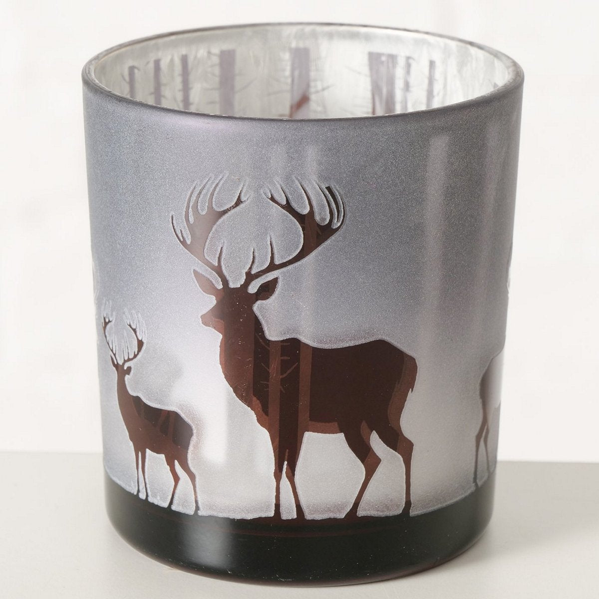 ΚΗΡΟΠΗΓΙΟ ΛΕΥΚΟ ΚΑΦΕ ΕΛΑΦΙΑ Sliro H8cm D7,3cm  ΓΥΑΛΙ