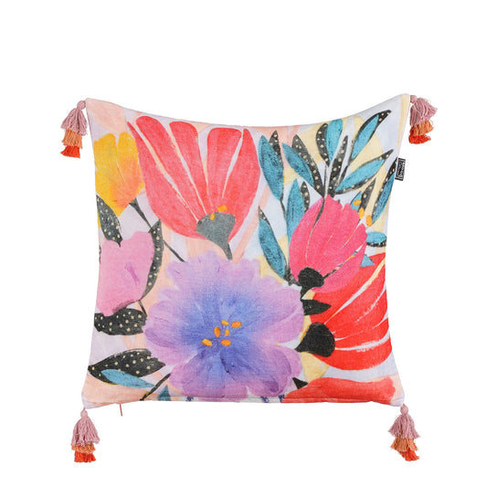 ΜΑΞΙΛΑΡΙ Georgia ΜΕ ΣΧΕΔΙΟ ΛΟΥΛΟΥΔΙΑ ΒΕΛΟΥΔΟ - 45x45x10cm