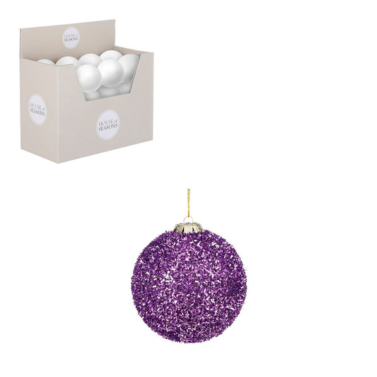 ΜΠΑΛΑ ME GLITTER ΛΙΛΑ ΑΘΡΑΥΣΤΗ d10cm