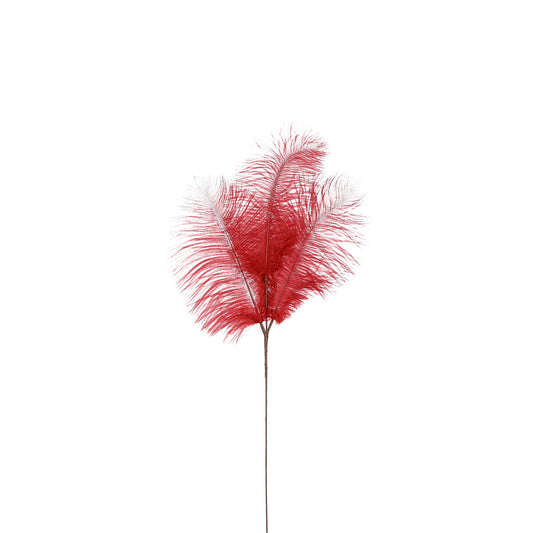 ΚΛΑΔΙ ΠΟΥΠΟΥΛΟ ΚΟΚΚΙΝΟ - L61 W20cm feather