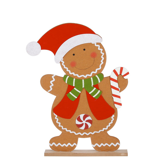ΑΓΟΡΙ ΜΠΙΣΚΟΤΟ ΚΑΦΕ/ΚΟΚΚΙΝΟ Gingerbread - L45 w6 h62,5cm polyester