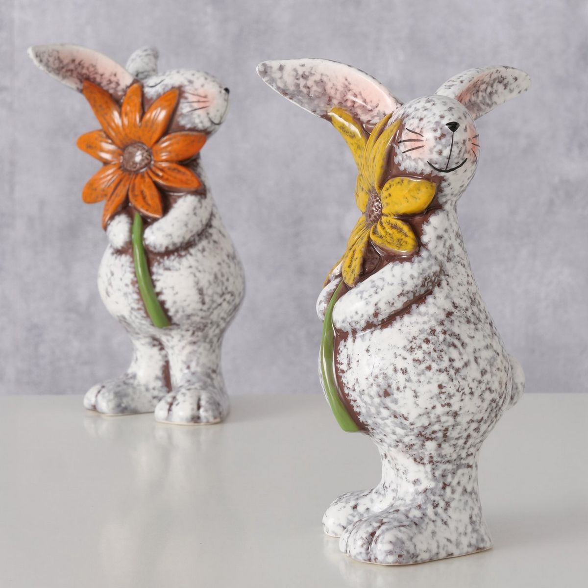 ΛΑΓΟΣ 2/ass 12Χ13Χ20cm ΜΕ ΜΑΡΓΑΡΙΤΑ ΦΙΓΟΥΡΑ Friedel ΛΕΥΚΟ