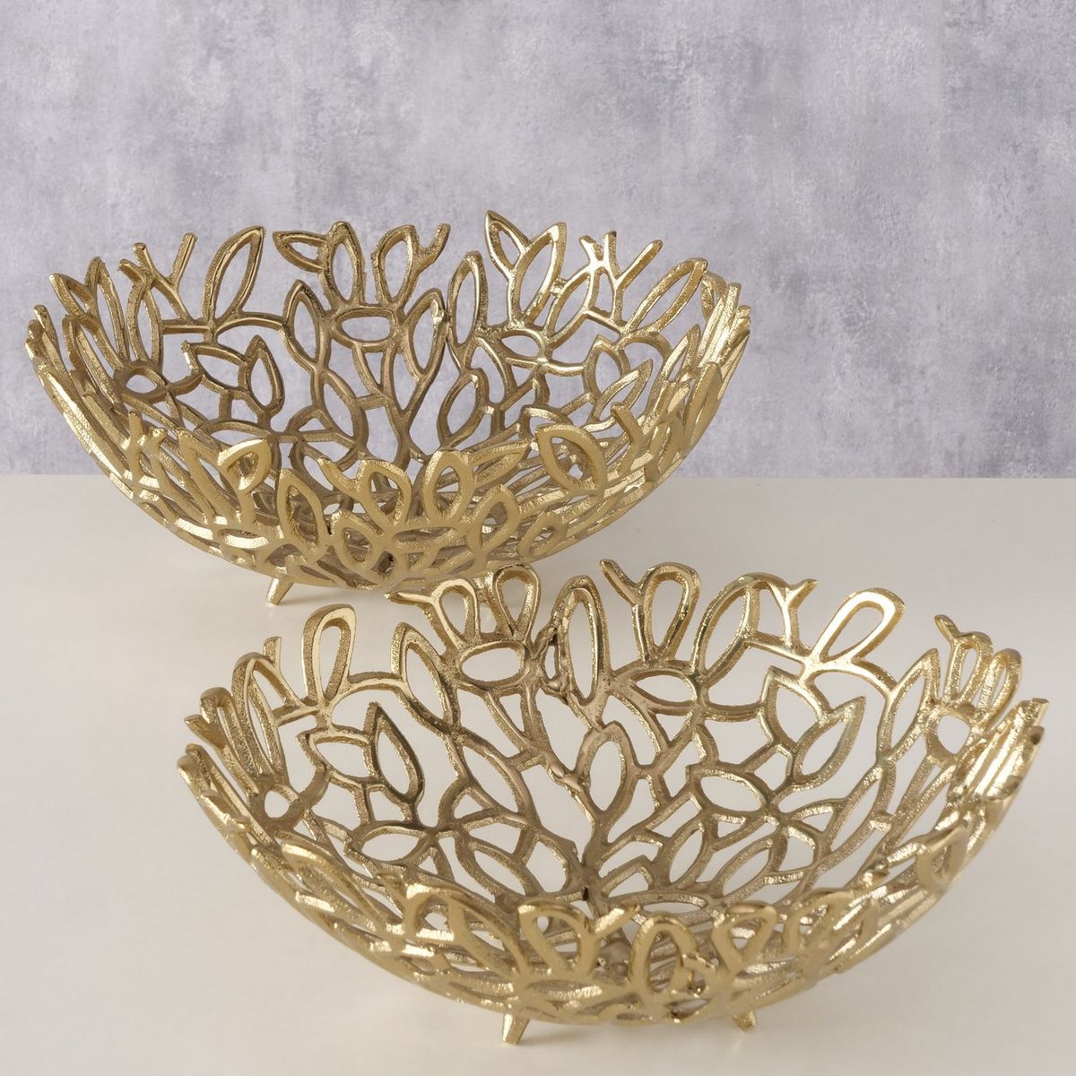 ΜΠΟΛ Set/2 Gallini, ΧΡΥΣΟ ΠΛΕΚΤΟ H12/14cm D35/38cm