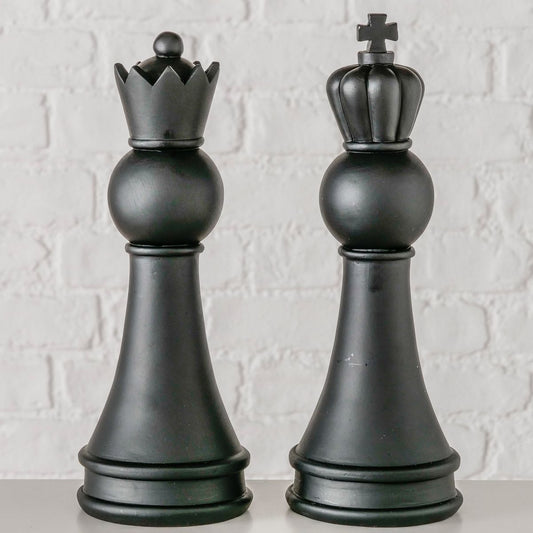 ΠΙΟΝΙ ΣΚΑΚΙΟΥ 2/ass ΒΑΣΙΛΙΑΣ ΒΑΣΙΛΙΣΣΑ Chess   10,5Χ10,5Χ29,50cm Polyresin