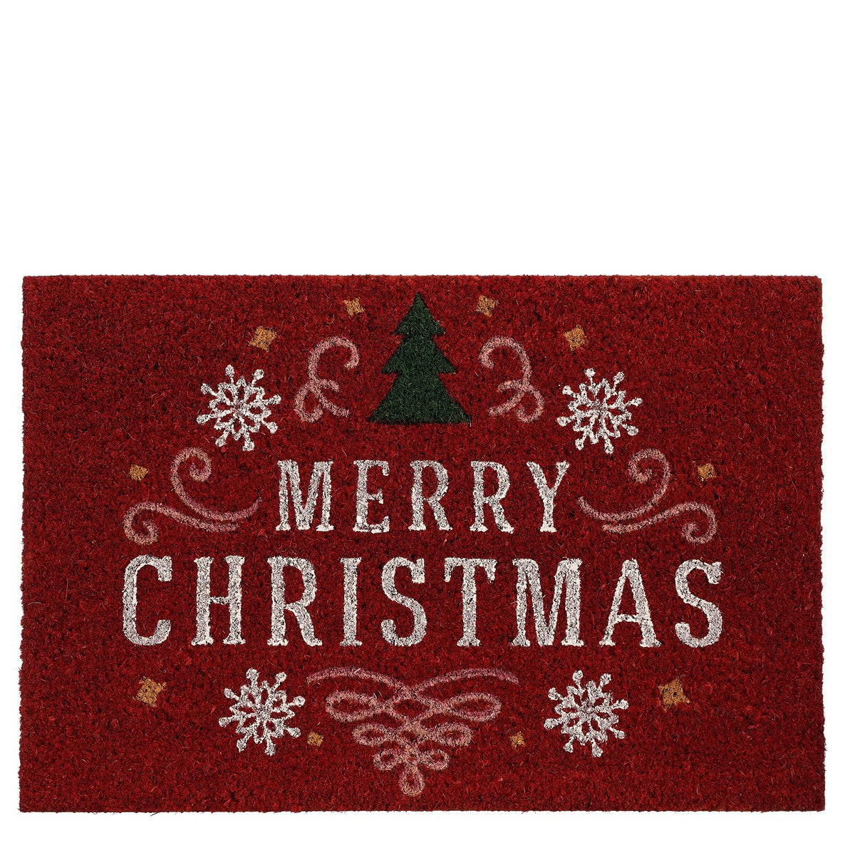 ΠΑΤΑΚΙ ΕΙΣΟΔΟΥ merry christmas ΚΟΚΚΙΝΟ 60x40x1,5cm ΚΟΚΟΦΟΙΝΙΚΑΣ