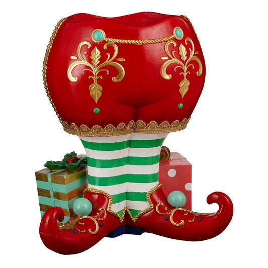 ΒΑΣΗ ΔΕΝΤΡΟΥ ΞΩΤΙΚΟ ΚΟΚΚΙΝΟ L57 W41 H65,8cm polyresin