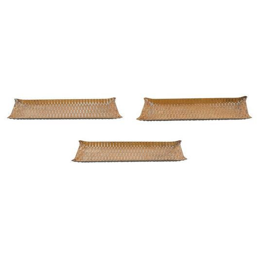 ΔΙΣΚΟΣ SET/3 ΧΡΥΣΟ ΜΕΤΑΛΛΟ 20x12x0,5cm 25x15x0,5cm 29,5x17,5x0,5cm