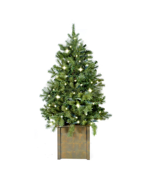 ΔΕΝΤΡΟ 91 CM ΜΙΚΤΟ ΠΕΥΚΟ ΣΕ ΜΕΤΑΛΛΙΚΟ ΚΑΣΠΟ ΜΕ 150 LIGHTS