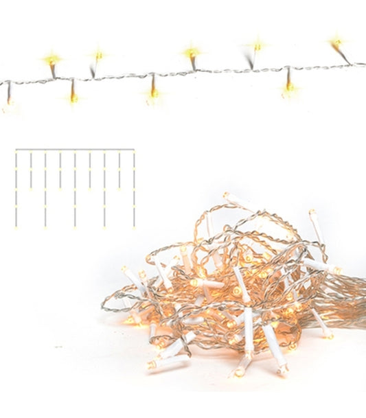 ΦΩΤΑΚΙΑ 96 LED ΚΟΥΡΤΙΝΑ ΑΣΥΜΜΕΤΡΗ ΕΠΕΚΤΑΣΗ, ME CONNECTOR ΕΠΕΚΤΑΣΗ  5M ΚΑΛ