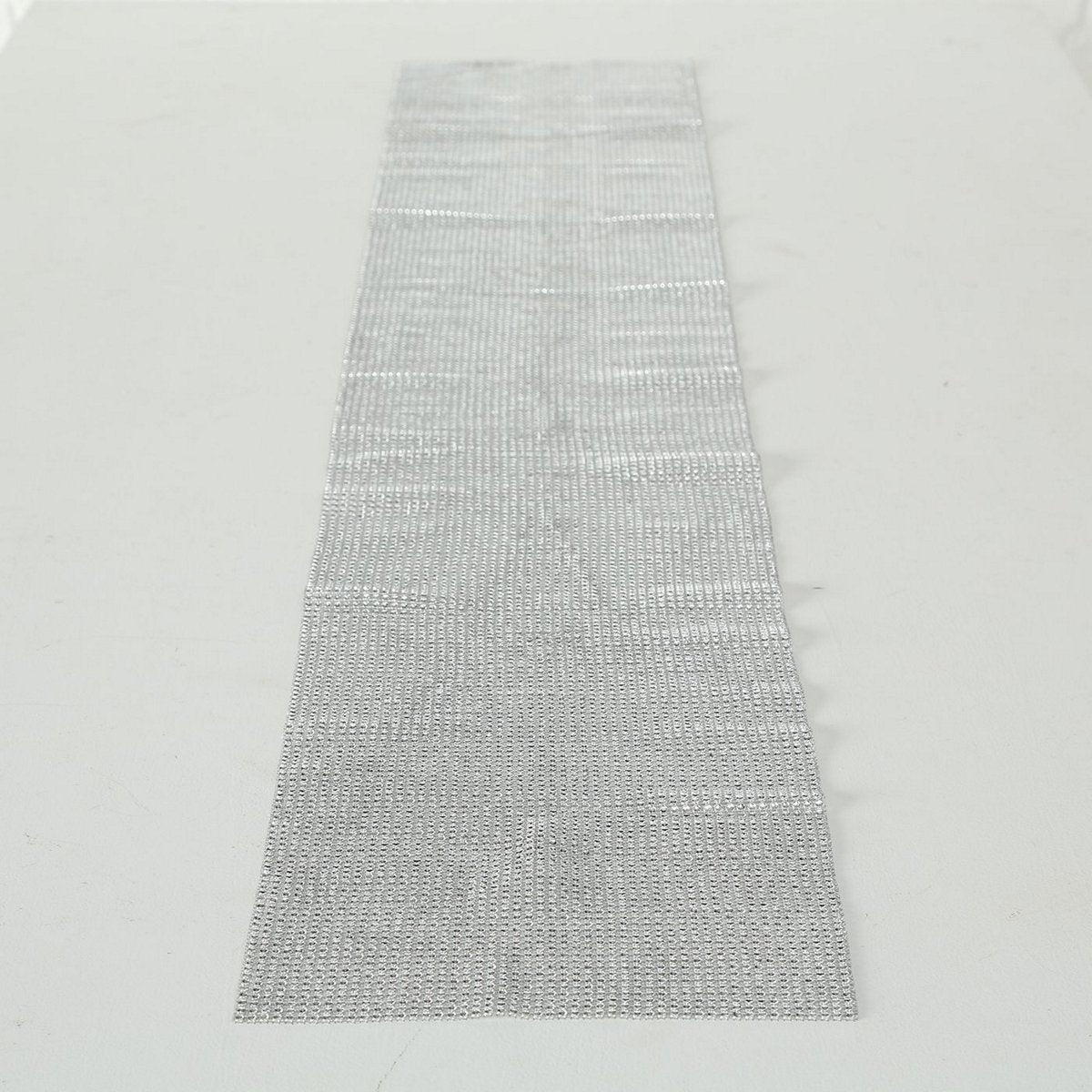 ΤΡΑΒΕΡΣΑ ΤΡΑΠΕΖΙΟΥ Glamour  ΑΣΗΜΙ ΜΕ STRASS 25X150cm