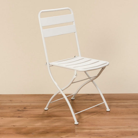 ΚΑΡΕΚΛΑ ΚΗΠΟΥ ΜΕΤΑΛ ΛΕΥΚΗ Jacob 44Χ43Χ87 cm iron