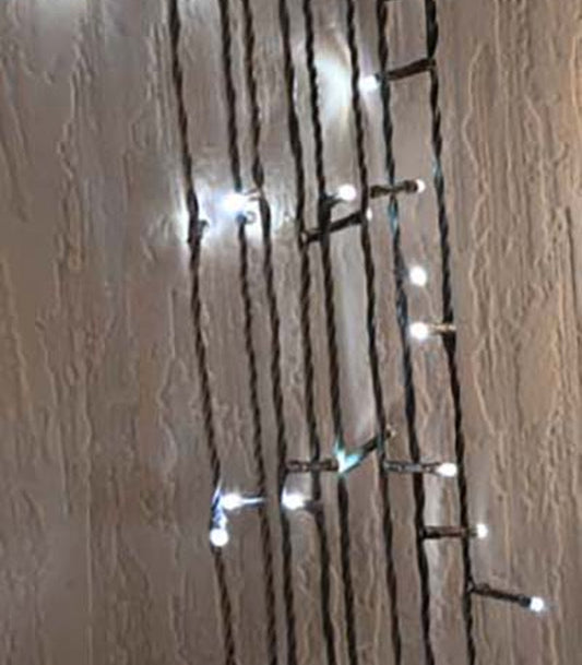 ΦΩΤΑΚΙΑ 100L LED πρασ.ΚΑΛΩΔΙΟ/μετασχηματιστής 10Μ Ι  WHITE ALL FLASHING
