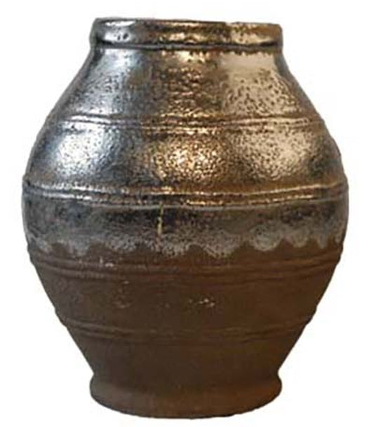 ΒΑΖΟ ΑΣΗΜΙ ΜΕΓΑΛΟ D:27.5X30 CM ΠΕΤΡΙΝΟ