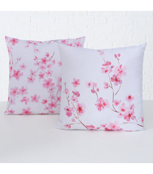ΜΑΞΙΛΑΡΙ 45Χ45cm Sakura, 2/ass ΡΟΖ/ΛΕΥΚΟ Polyester 100%  L45 W45 H15 D0cm
