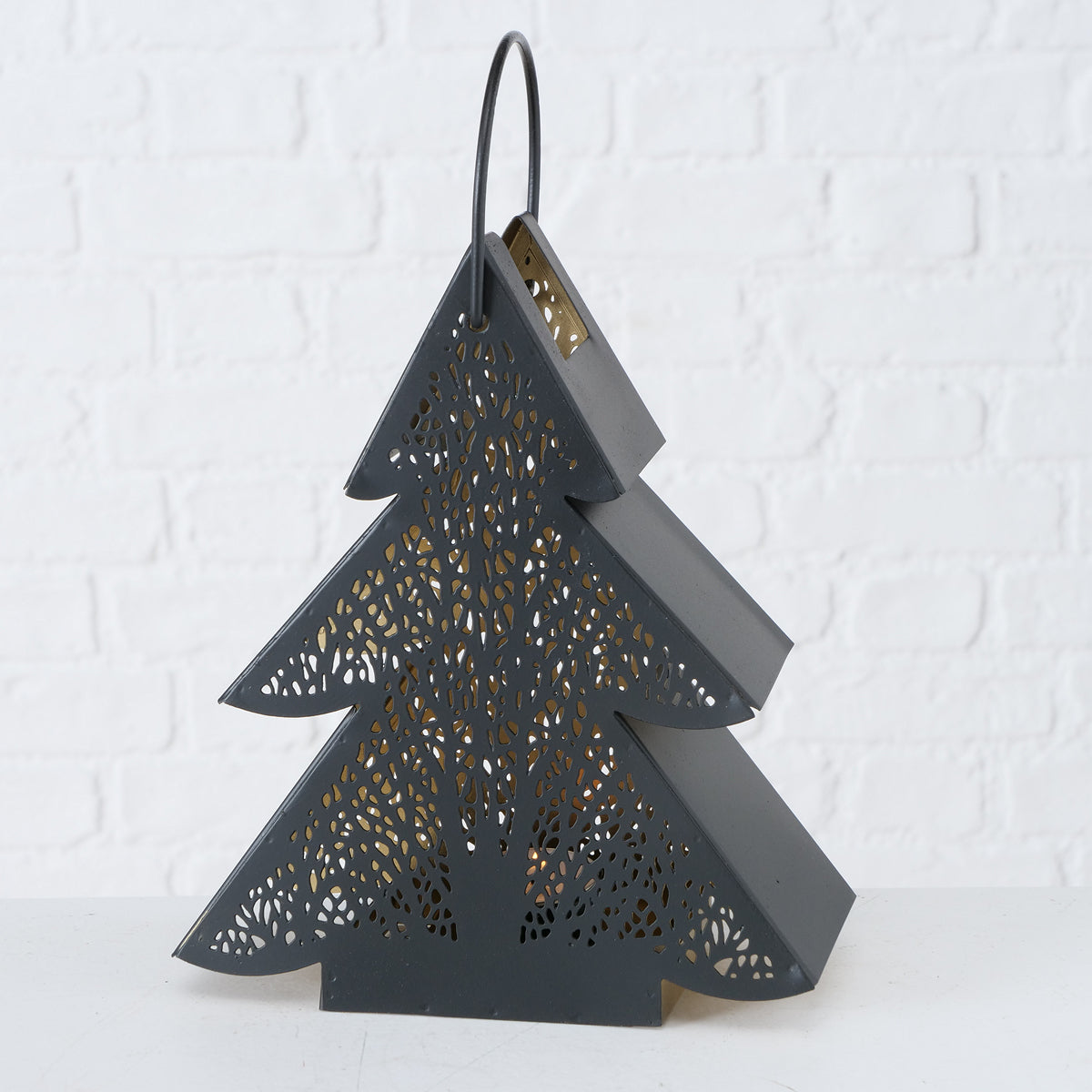 ΚΗΡΟΠΗΓΙΟ ΔΕΝΤΡΟ Genoi ΜΑΥΡΟ/ΧΡΥΣΟ ΜΕΤΑΛΛΙΚΟ L18 W8 H21 D0cm