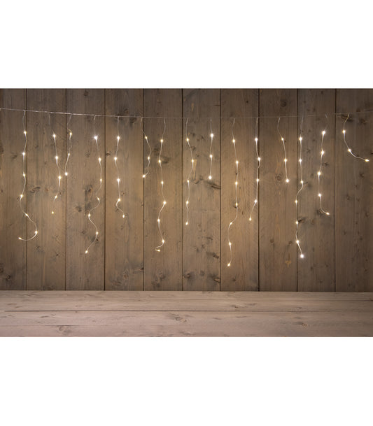 ΦΩΤΑΚΙΑ ΚΟΥΡΤΙΝΑ ICICLE 180LED/360X70CM  ΘΕΡΜΟ ΛΕΥΚΟ - 5M ΚΑΛΩΔΙΟ ΔΙΑΦΑΝΕΣ - 36 STRINGS 3/5/7/3/5/7 - 4.5V/IP44 ΜΕΤΑΣΧΗΜ