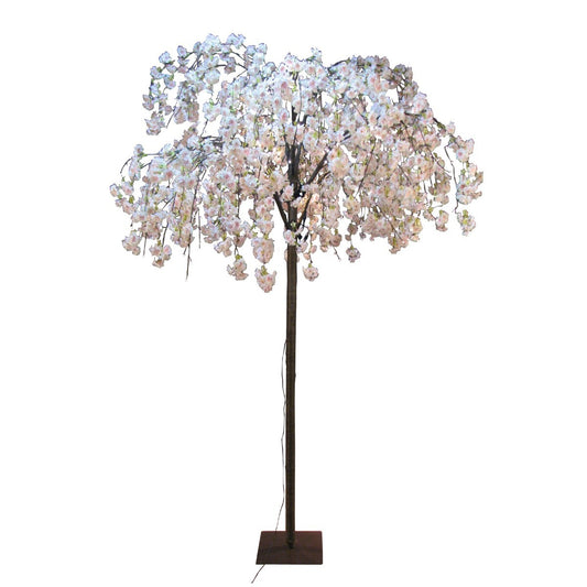 ΔΕΝΤΡΟ LED ΜΕ ΑΝΘΗ  ΡΟΖ 250x180x180cm