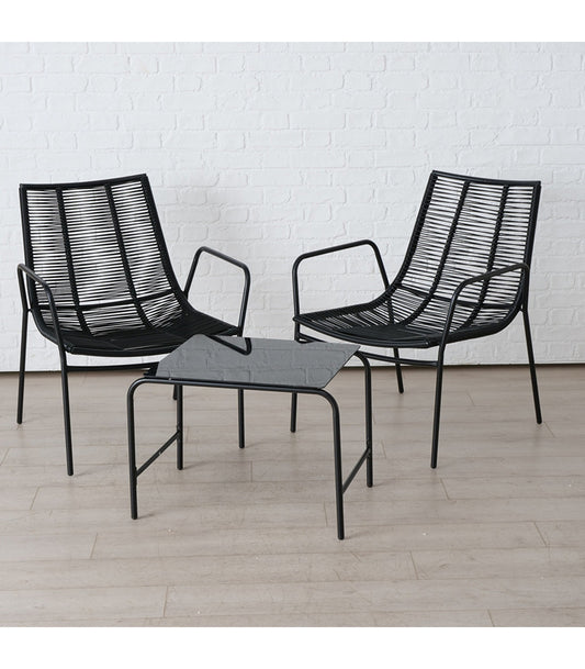 ΣΕΤ ΚΗΠΟΥ Kendo Set/3 H45-85cm,ΜΕΤΑΛΛΟ ΡΑΤΤΑΝ ΜΑΥΡΟ