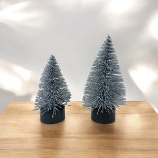 Δεντράκι με Led Πράσινο/Ασημί 5x9,5cm  GE-22003159