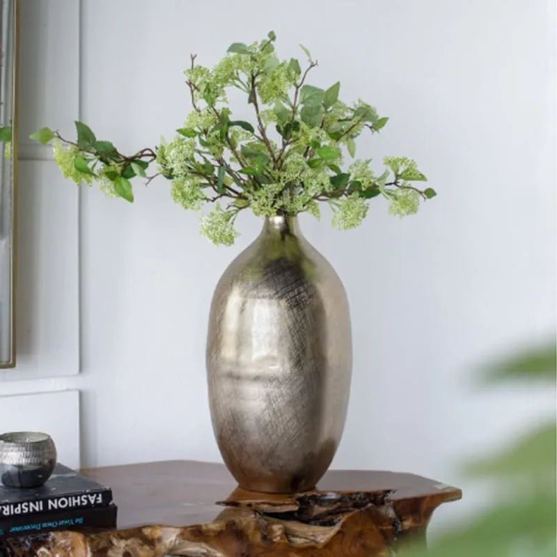 Trophy Διακοσμητικό Βάζο Μέταλλο Χρυσό (21x21x47)cm