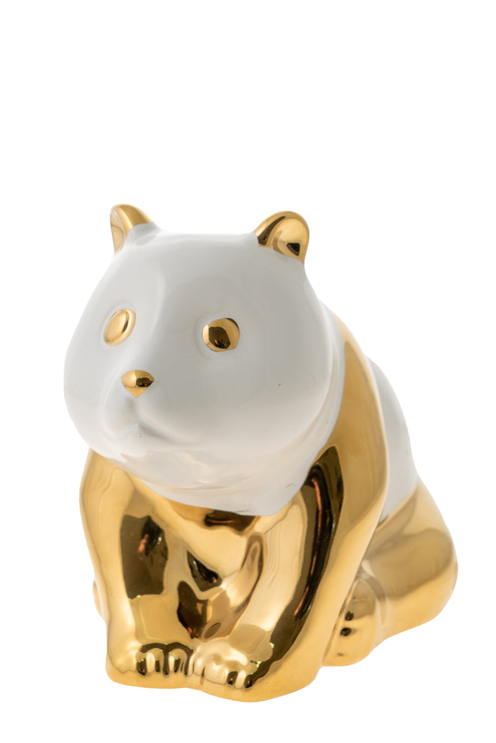 ΔΙΑΚΟΣΜΗΤΙΚΗ ΚΕΡΑΜΙΚΗ ΦΙΓΟΥΡΑ ΠΑΝΤΑ ΧΡΥΣΟ ΑΣΠΡΟ 17,3ΕΚ