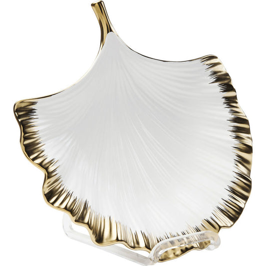 Μπωλ Ginkgo Elegance Χρυσό-Λευκό Πορσελάνη 28 εκ.  51205