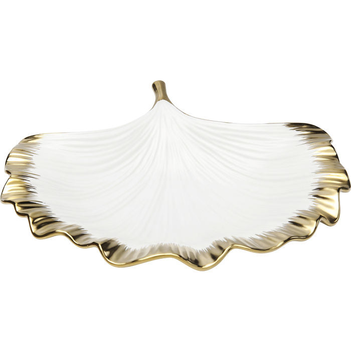 Μπωλ Ginkgo Elegance Χρυσό-Λευκό Πορσελάνη 28 εκ.  51205