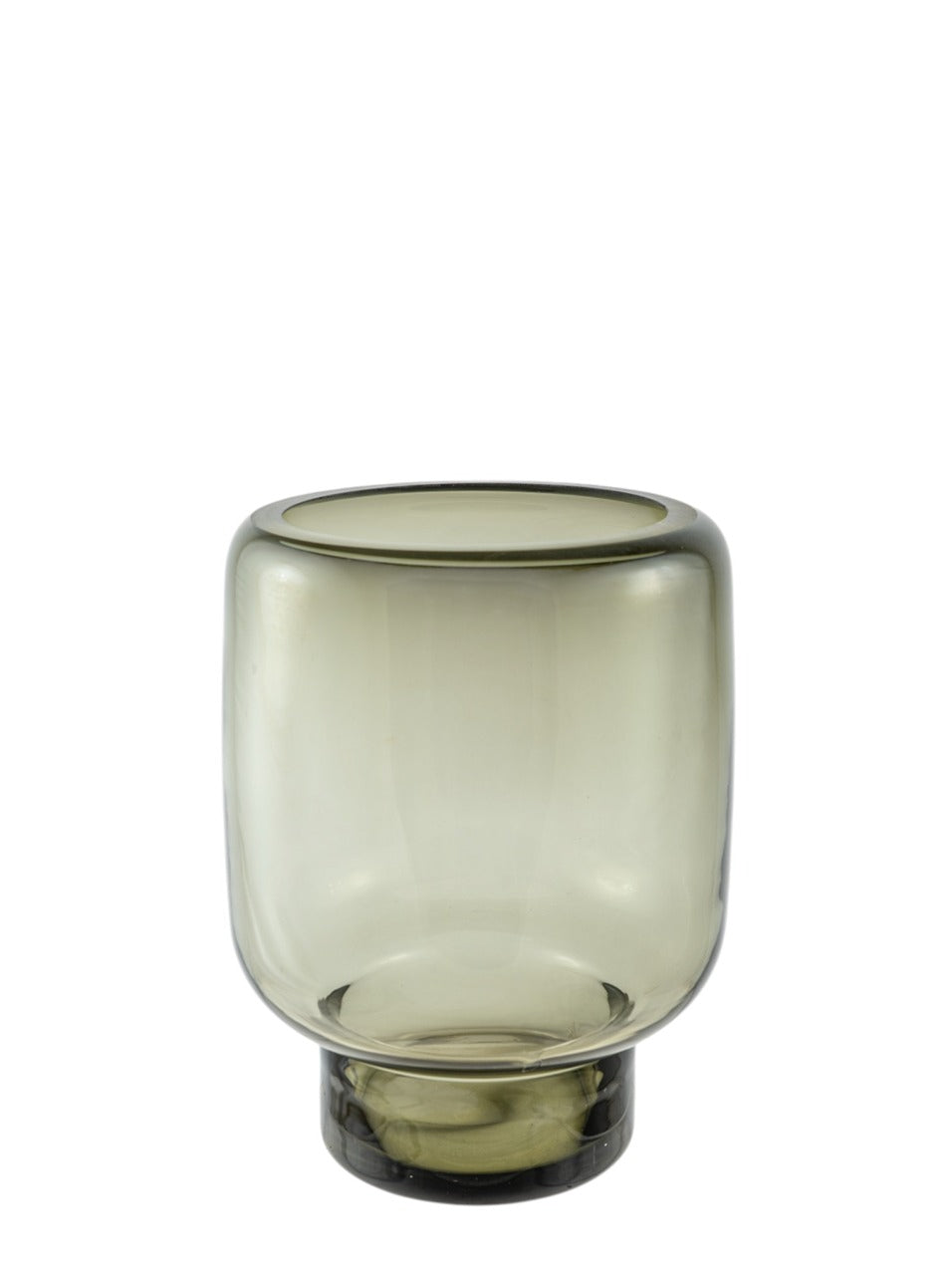 ΧΕΙΡΟΠΟΙΗΤΟ ΒΑΖΟ ΑΠΟ ΦΥΣΙΤΟ ΓΥΑΛΙ ΓΚΡΙ 19Χ19Χ25,5ΕΚ