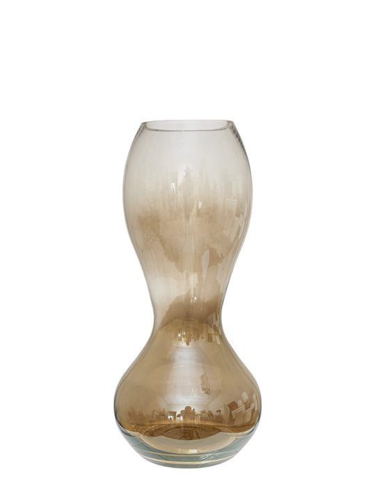 ΧΕΙΡΟΠΟΙΗΤΟ ΒΑΖΟ ΑΠΌ ΦΥΣΙΤΟ ΓΥΑΛΙ ΓΥΑΛΙΣΤΕΡΟ ΚΑΦΕ 19Χ19Χ25,5ΕΚ