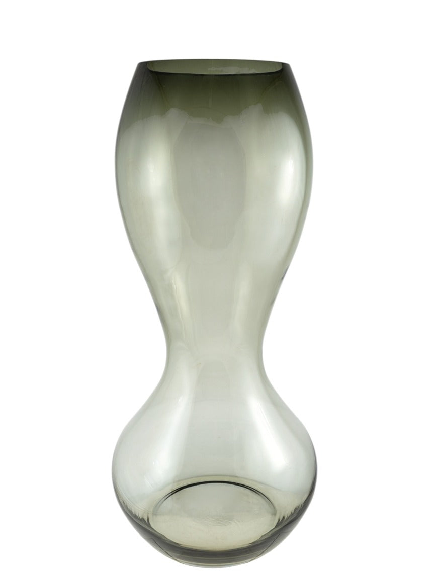 ΧΕΙΡΟΠΟΙΗΤΟ ΒΑΖΟ ΑΠΟ ΦΥΣΙΤΟ ΓΥΑΛΙ ΓΚΡΙ  23Χ23Χ30ΕΚ