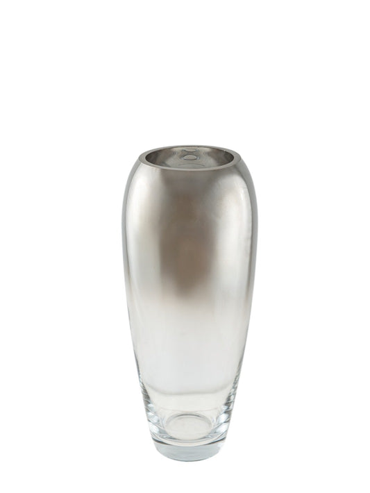 ΧΕΙΡΟΠΟΙΗΤΟ ΒΑΖΟ ΦΥΣΙΤΟ ΑΠΌ ΓΥΑΛΙ ΑΣΗΜΙ 12Χ12Χ28,7ΕΚ