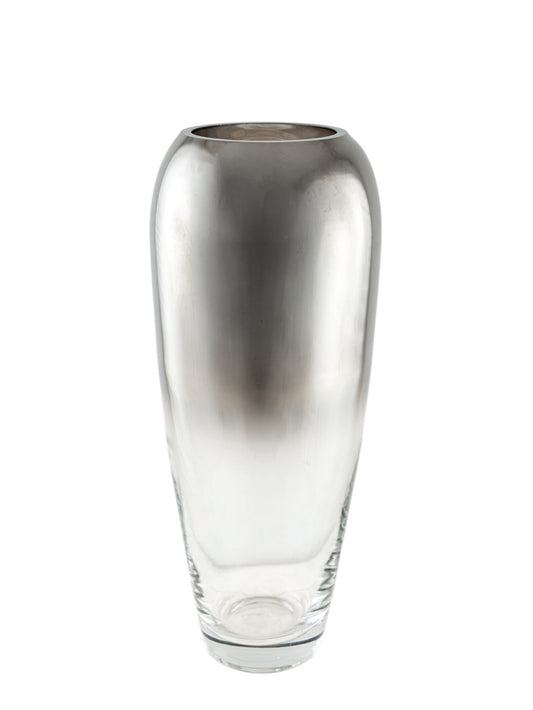 ΧΕΙΡΟΠΟΙΗΤΟ ΒΑΖΟ ΦΥΣΙΤΟ ΑΠΌ ΓΥΑΛΙ ΑΣΗΜΙ 14Χ14Χ33ΕΚ