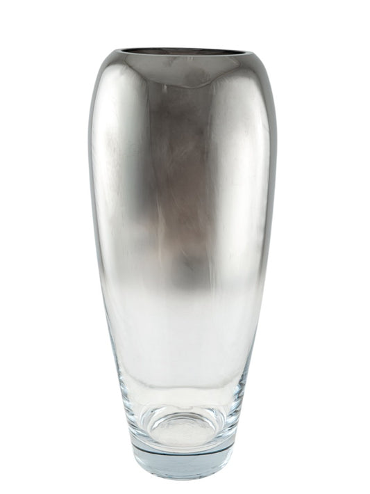 ΧΕΙΡΟΠΟΙΗΤΟ ΒΑΖΟ ΦΥΣΙΤΟ ΑΠΌ ΓΥΑΛΙ ΑΣΗΜΙ 15,9Χ15,9Χ38,4ΕΚ